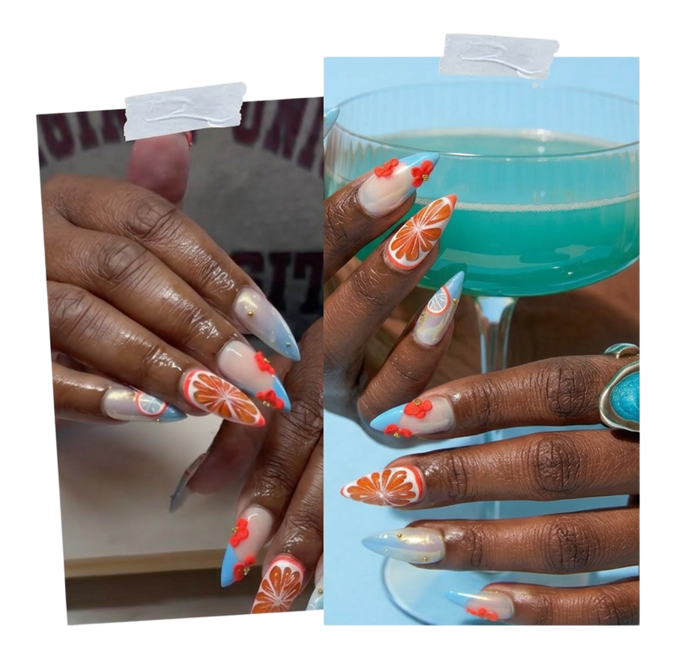 Full brand identity design example — Instagram grid redesign for nail salon